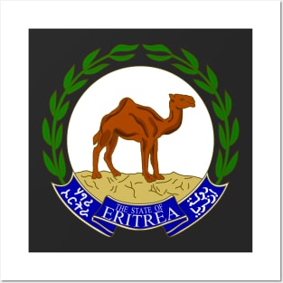 Emblem of Eritrea (sinople argent naturel azur) Posters and Art